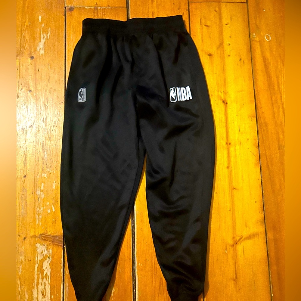 Black NBA track pants